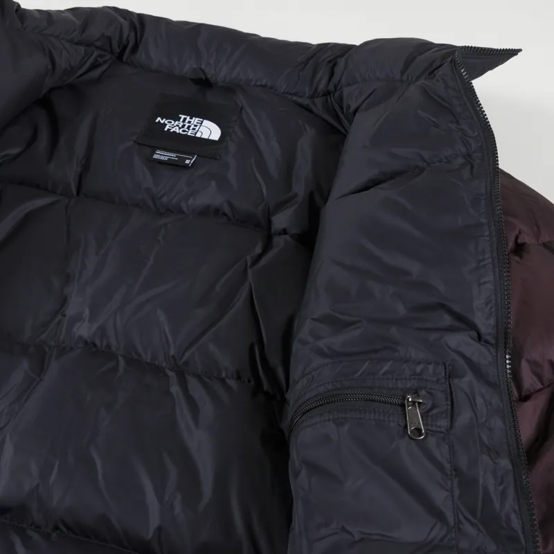 The North Face 1996 Retro Nuptse Insulated Down Jacket Coal Brown TNF Black-4