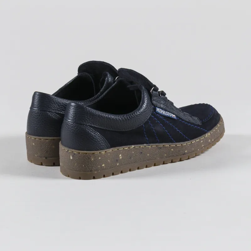 Mephisto Rainbow Oregon Velour Shoes Blue-1