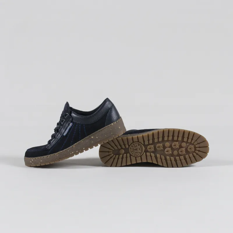 Mephisto Rainbow Oregon Velour Shoes Blue-3