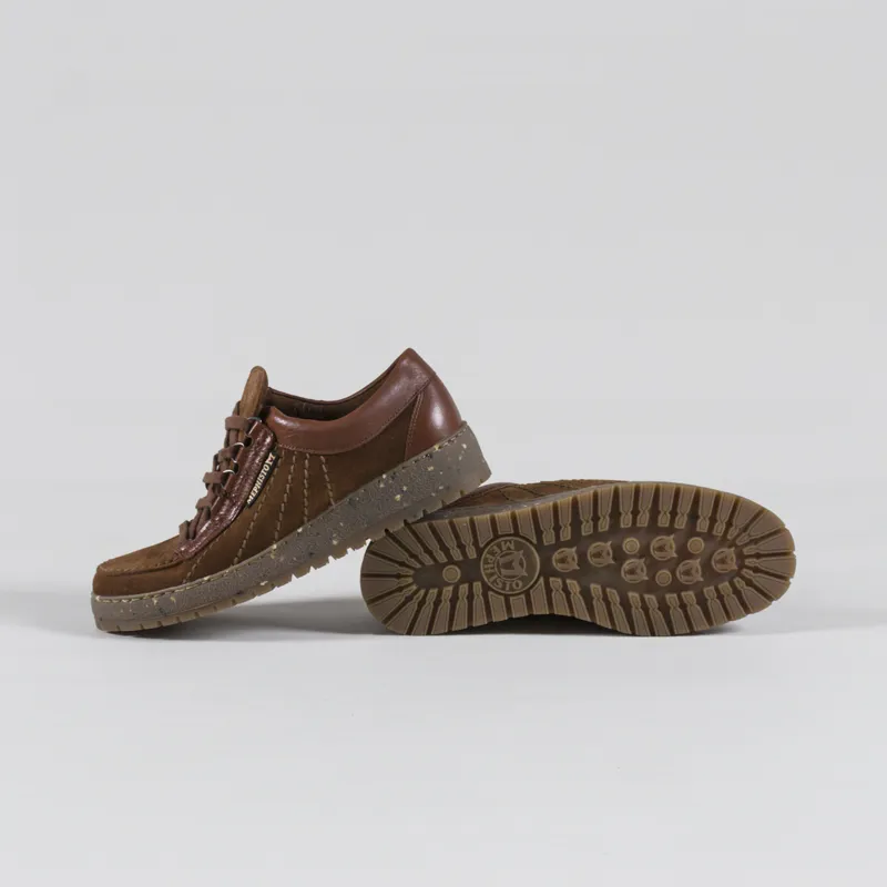 Mephisto Rainbow Oregon Velour Shoes Brown-3