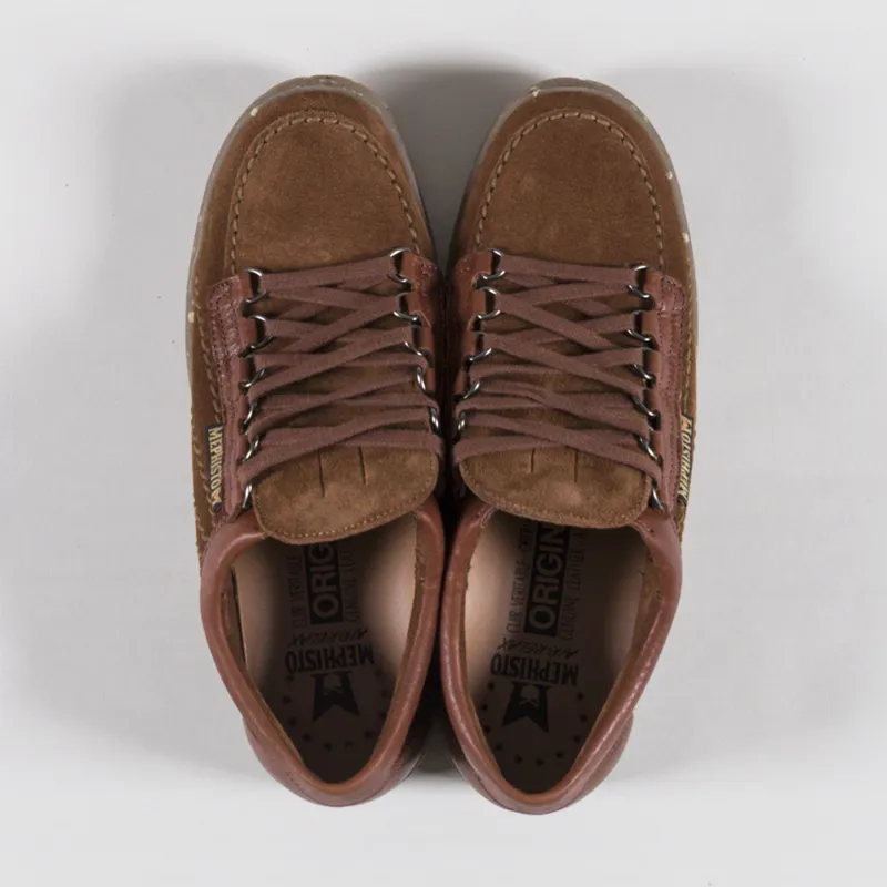 Mephisto Rainbow Oregon Velour Shoes Brown-6