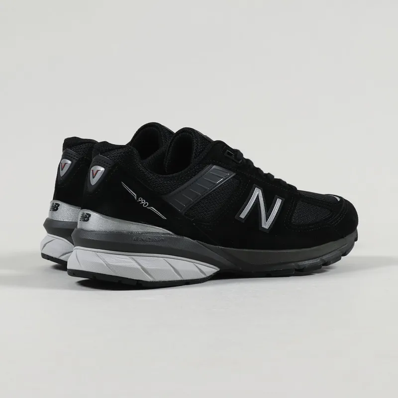 New Balance Made In US 990v5 Shoes Black Silver-2