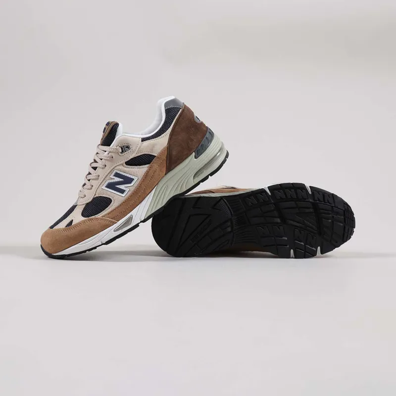 New Balance Made In UK 991 Shoes Sand Navy-1