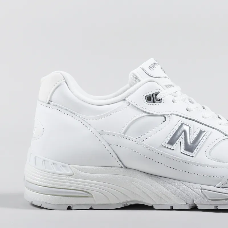 New Balance Made In UK 991 Shoes White Grey-2