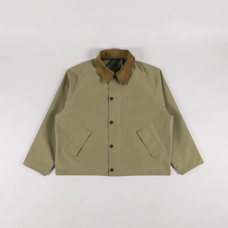 Barbour Oversized Reversible Transporter Jacket Bleached Olive