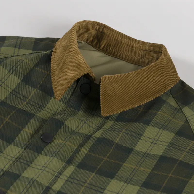 Barbour Oversized Reversible Transporter Jacket Bleached Olive-7