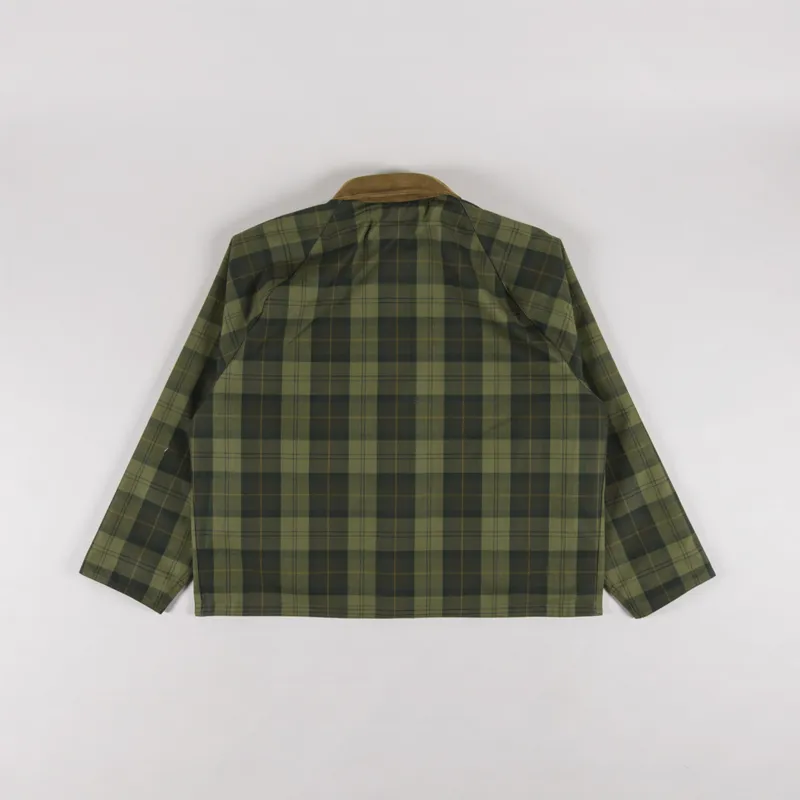 Barbour Oversized Reversible Transporter Jacket Bleached Olive-3