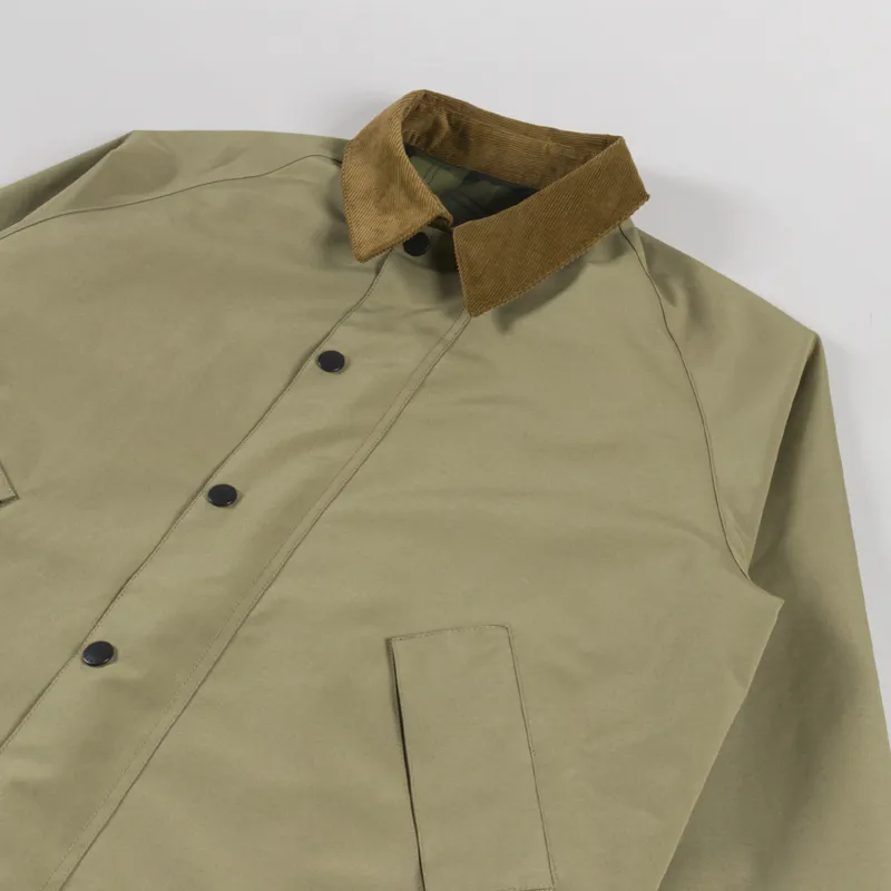 Barbour Oversized Reversible Transporter Jacket Bleached Olive-4