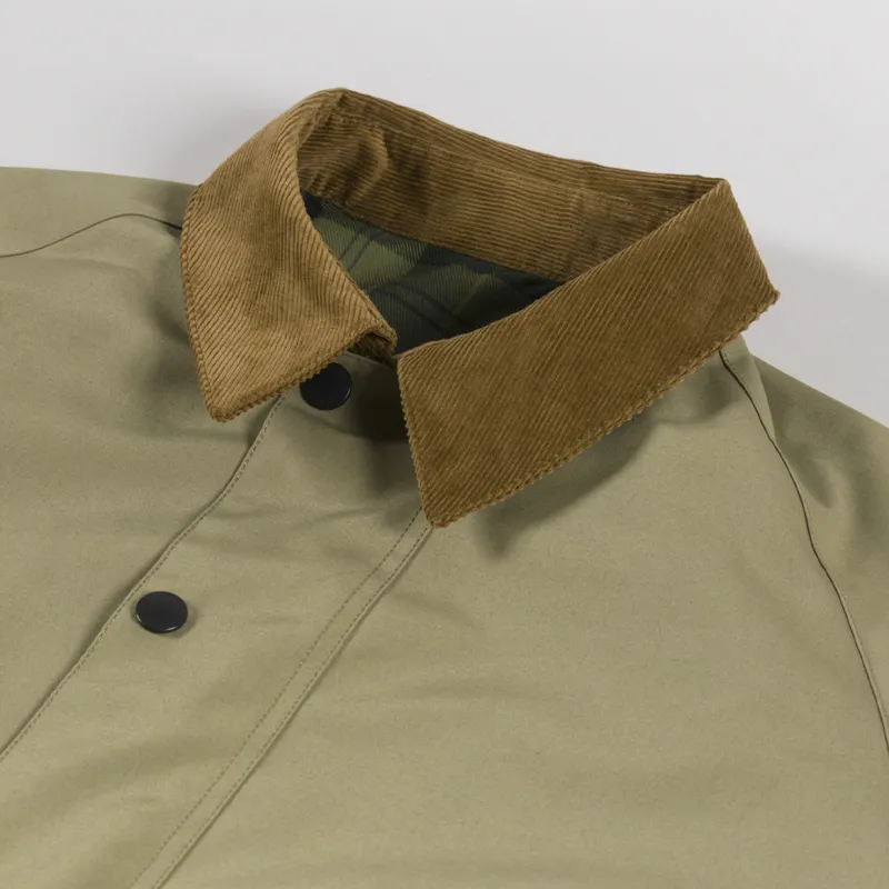 Barbour Oversized Reversible Transporter Jacket Bleached Olive-6