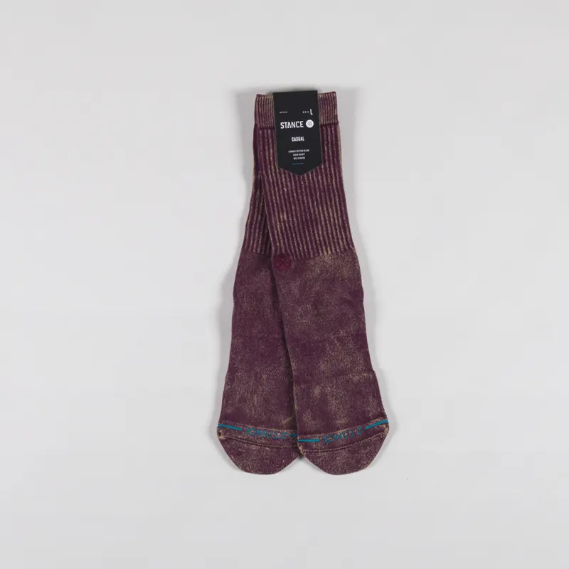 Stance Icon Dyed Crew Socks Fig