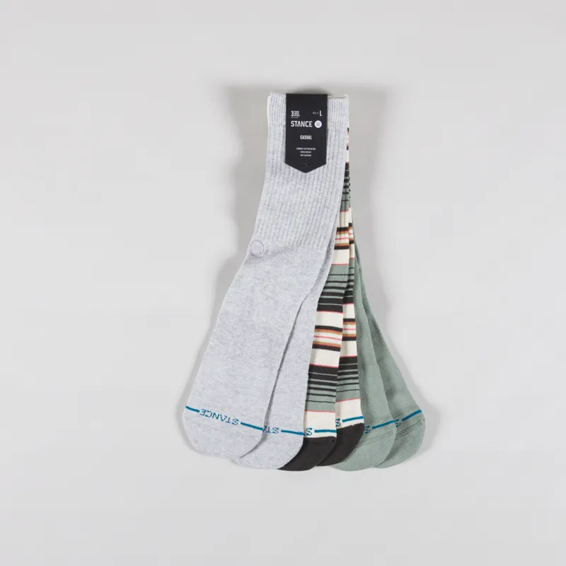 Stance Repeteur Crew Sock Light Heather - 3 Pairs