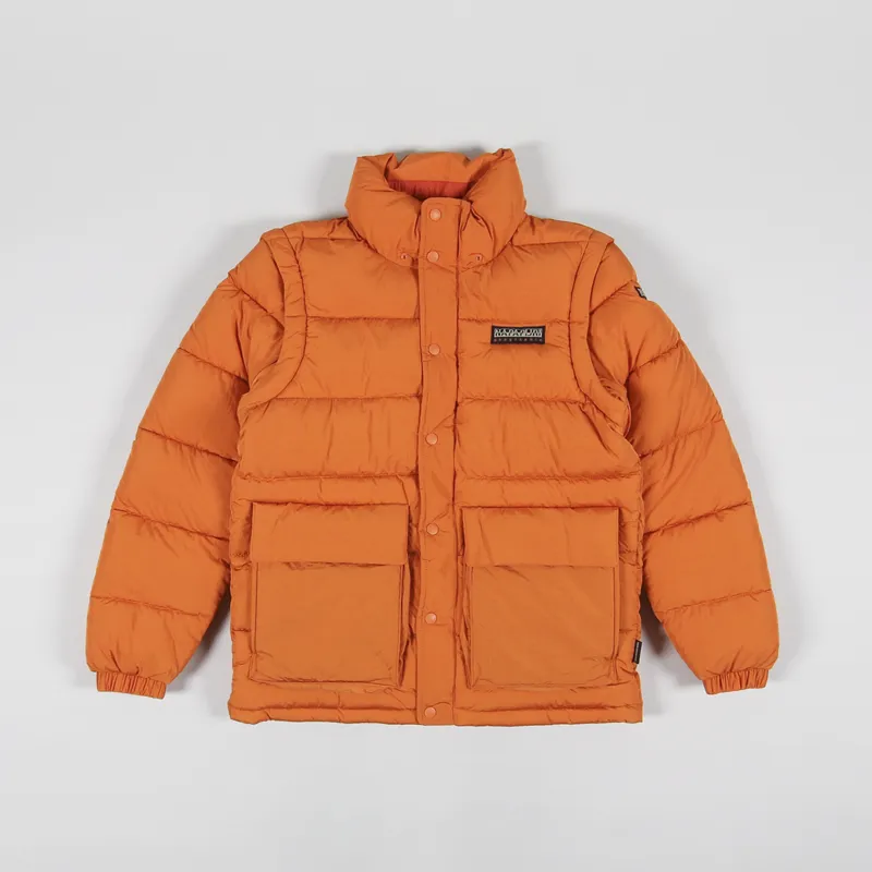 Napapijri Chairlift Jacket Orange Butternut-1