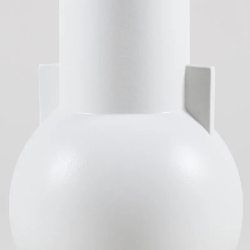 HKLIVING Matt White Vase Small-1
