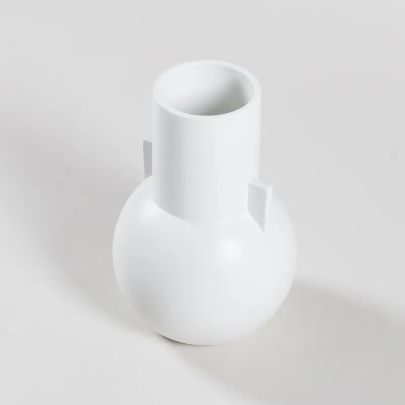 HKLIVING Matt White Vase Small-2
