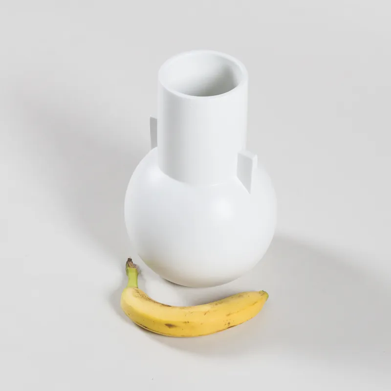 HKLIVING Matt White Vase Small-3