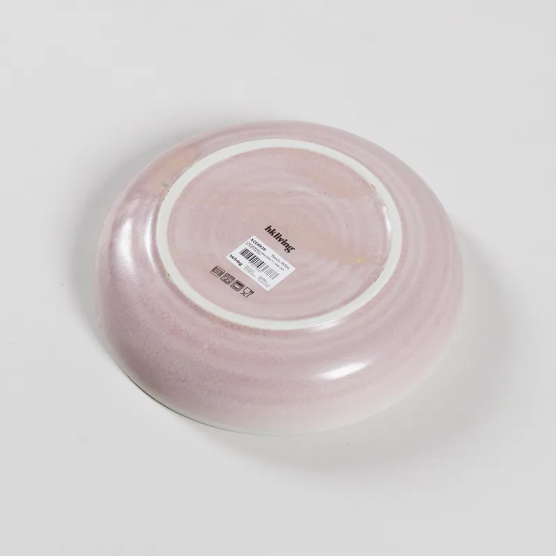 HKLIVING Chef Ceramics Deep Plate Rustic Pink-2