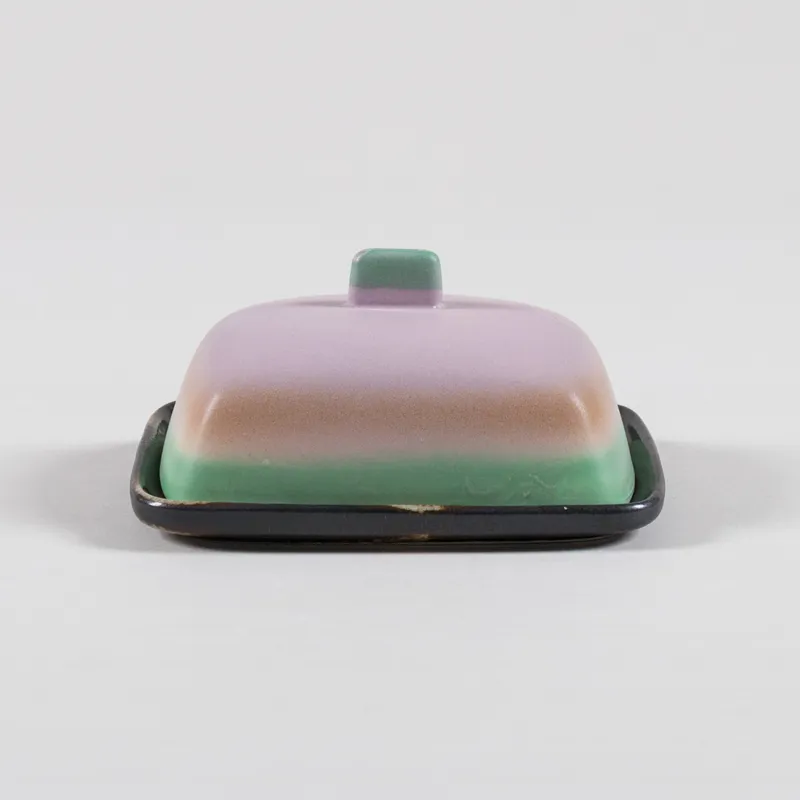 HKLIVING 70s Ceramics Butter Dish Mercury
