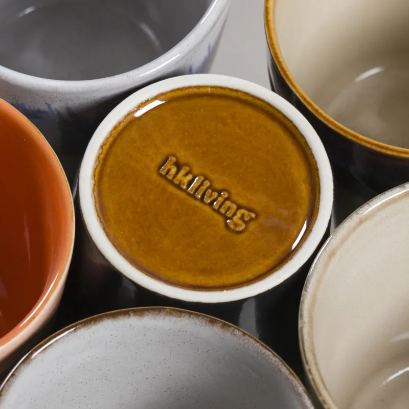 HKLIVING 70s Ceramics Coffee Mugs Valley Grounding 6 Pack-7