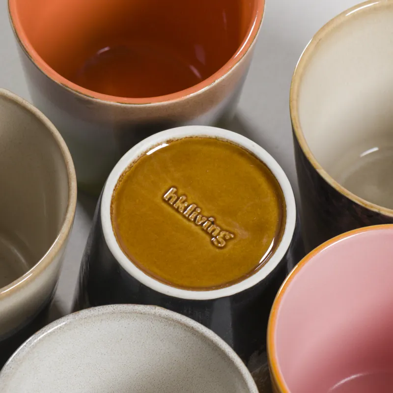 HKLIVING 70s Ceramics Coffee Mugs Soil 6 Pack-7