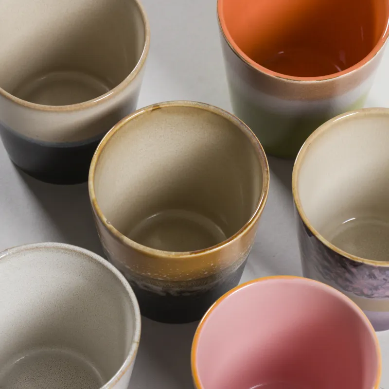 HKLIVING 70s Ceramics Coffee Mugs Soil 6 Pack-6