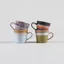 HKLIVING 70s Ceramics Cappuccino Mugs Solid 4 Pack