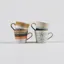 HKLIVING 70s Ceramics Cappuccino Mugs Verve 4 Pack