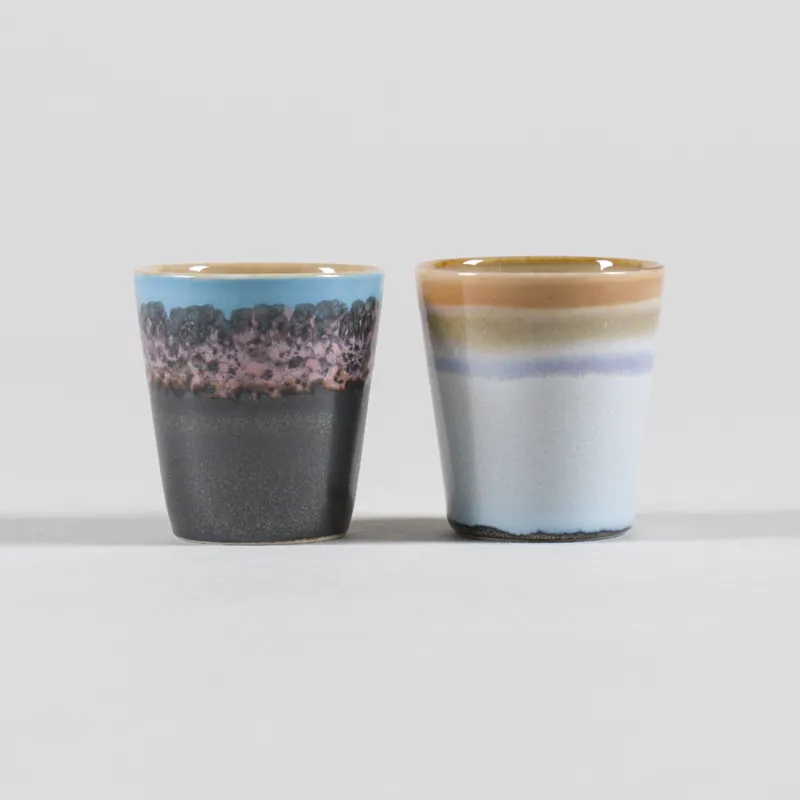 HKLIVING 70s Ceramics Ristretto Mugs Solar 4 Pack-2