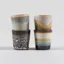 HKLIVING 70s Ceramics Egg Cups Granite 4 Pack
