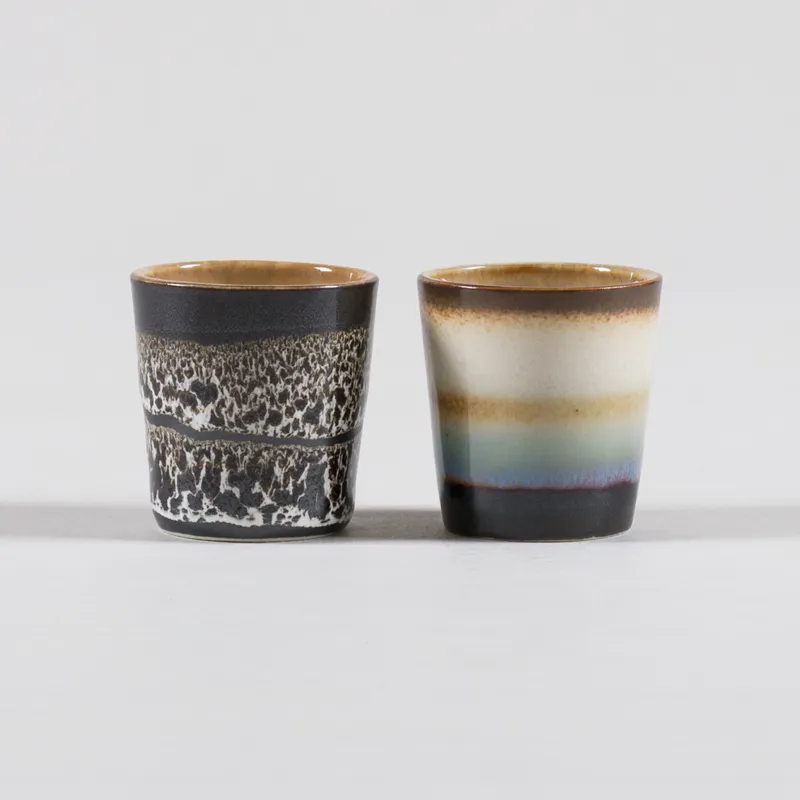 HKLIVING 70s Ceramics Egg Cups Granite 4 Pack-1