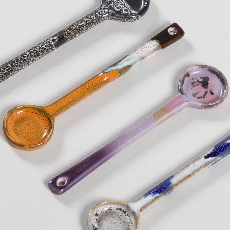 HKLIVING 70s Ceramics Spoons Force 4 Pack-1