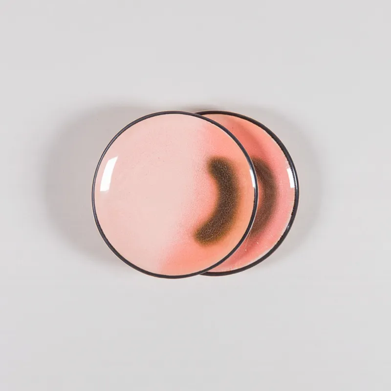 HKLIVING 70s Ceramics Dessert Plates Horizon 2 Pack