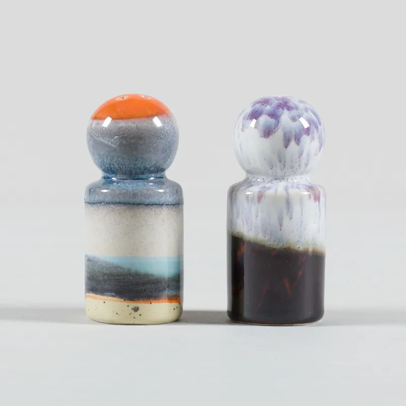 HKLIVING 70s Ceramics Pepper And Salt Jars Stargaze