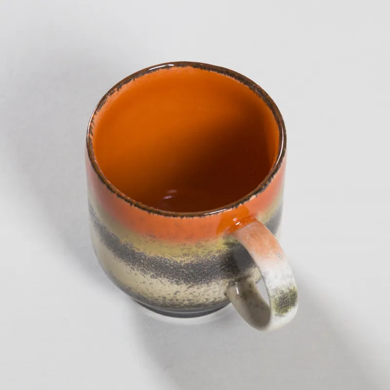 HKLIVING 70s Ceramics Cafe Mugs Brazil 4 Pack-3