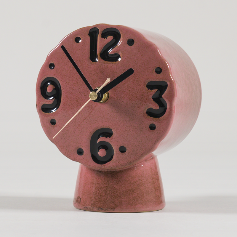 HKLIVING Retro Ceramic Clock Pink-3