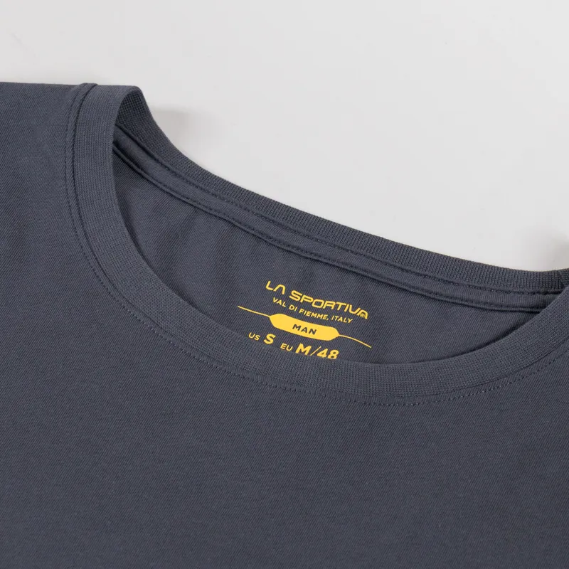 La Sportiva Climbing on the Moon T Shirt Carbon Yellow-6