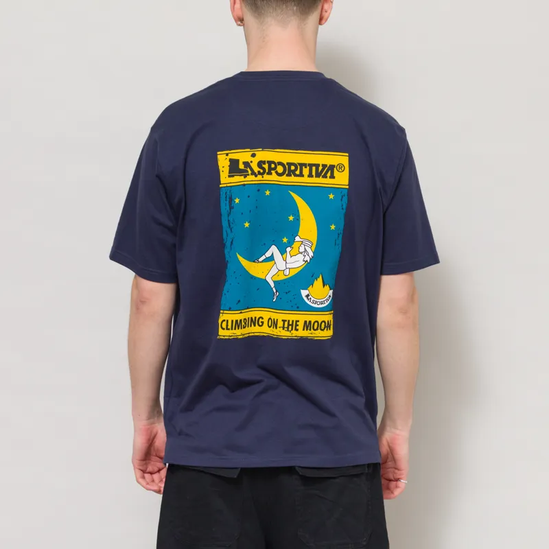La Sportiva Moon Climb T Shirt Night Sky Chalk