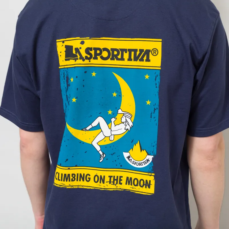 La Sportiva Moon Climb T Shirt Night Sky Chalk-2