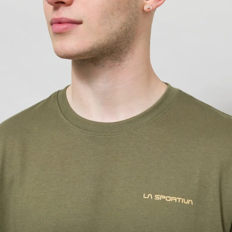 La Sportiva Psychotomic T Shirt Cypress Sandstone-3