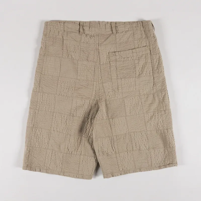 Cafe Mountain Activity Shorts Sand Seersucker-1