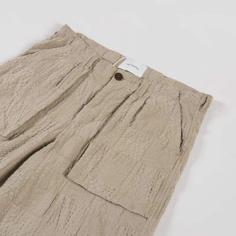 Cafe Mountain Activity Shorts Sand Seersucker-2