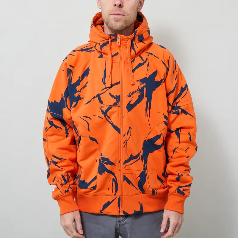 Addict Camo Method Hoodie Orange Blue