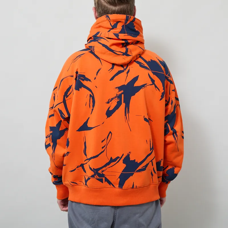 Addict Camo Method Hoodie Orange Blue-2