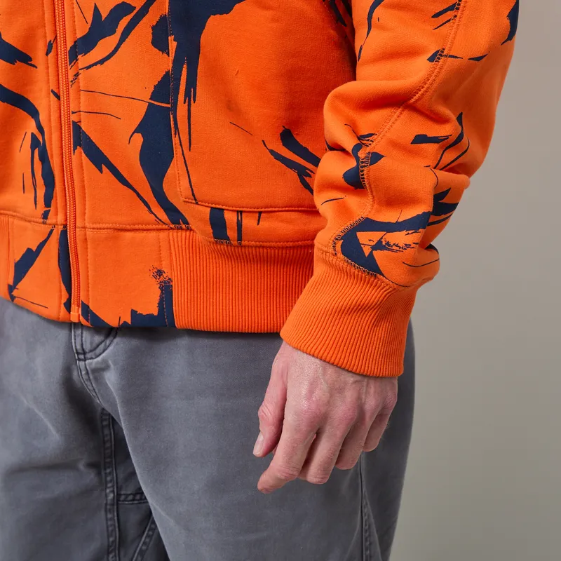 Addict Camo Method Hoodie Orange Blue-8