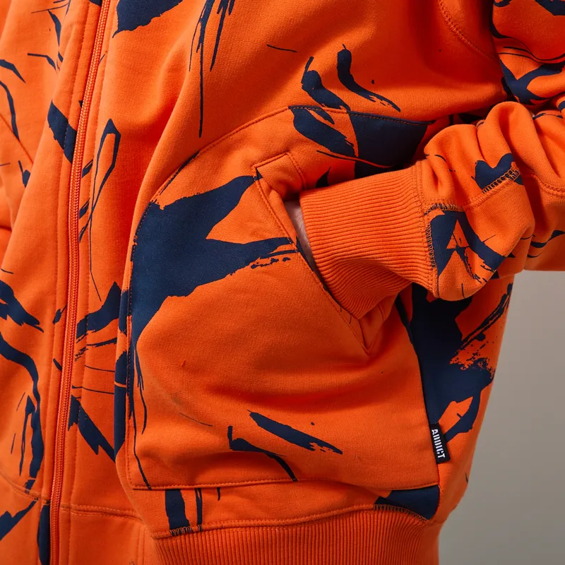 Addict Camo Method Hoodie Orange Blue-9