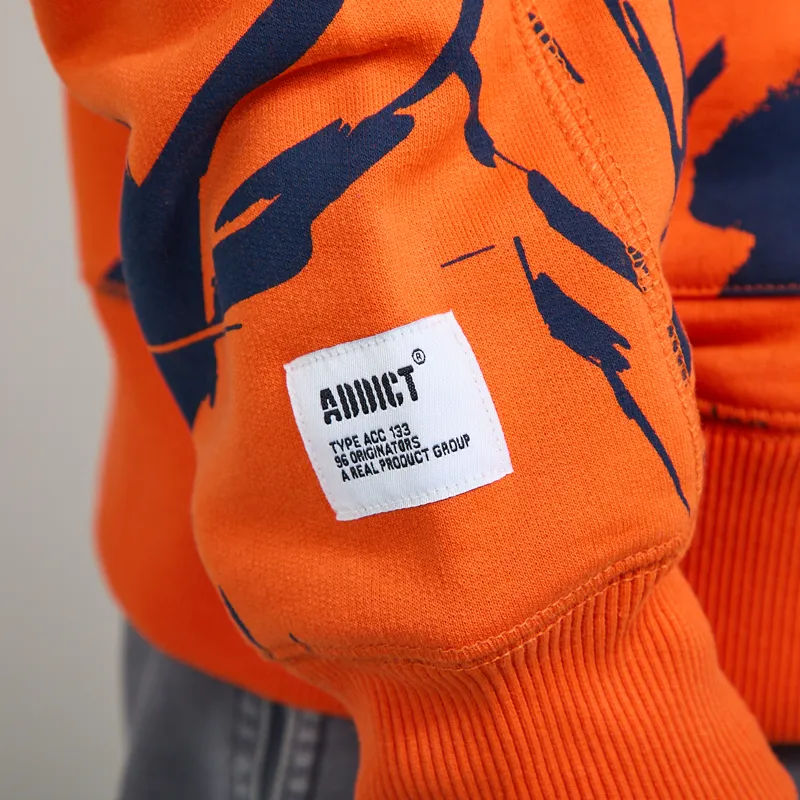 Addict Camo Method Hoodie Orange Blue-11