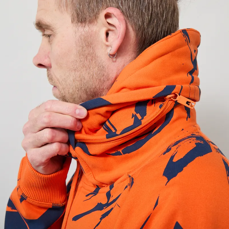 Addict Camo Method Hoodie Orange Blue-5