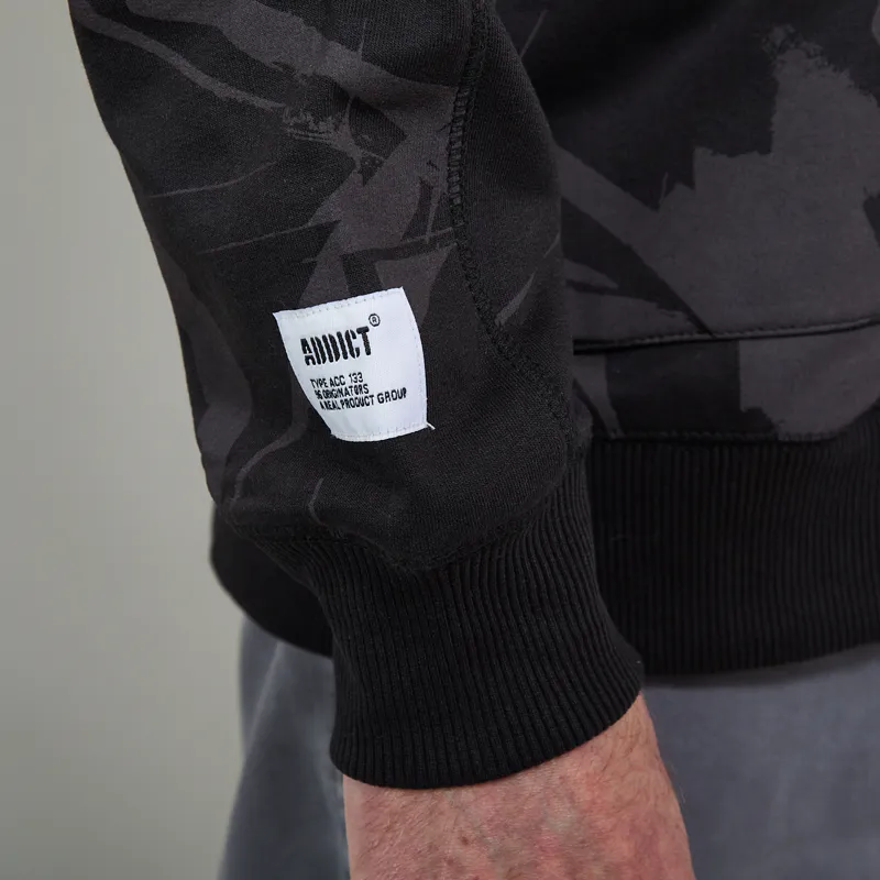Addict Camo Method Hoodie Black-11