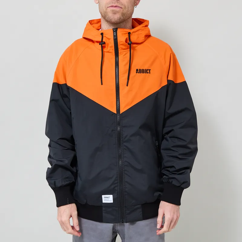 Addict Windcheater Jacket Navy Orange