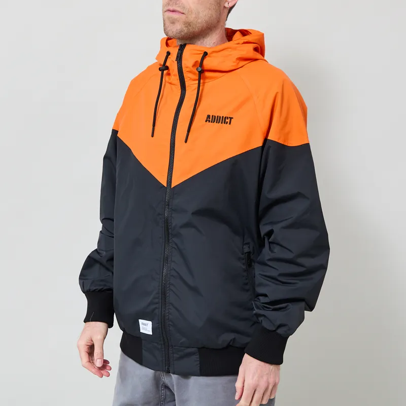Addict Windcheater Jacket Navy Orange-1