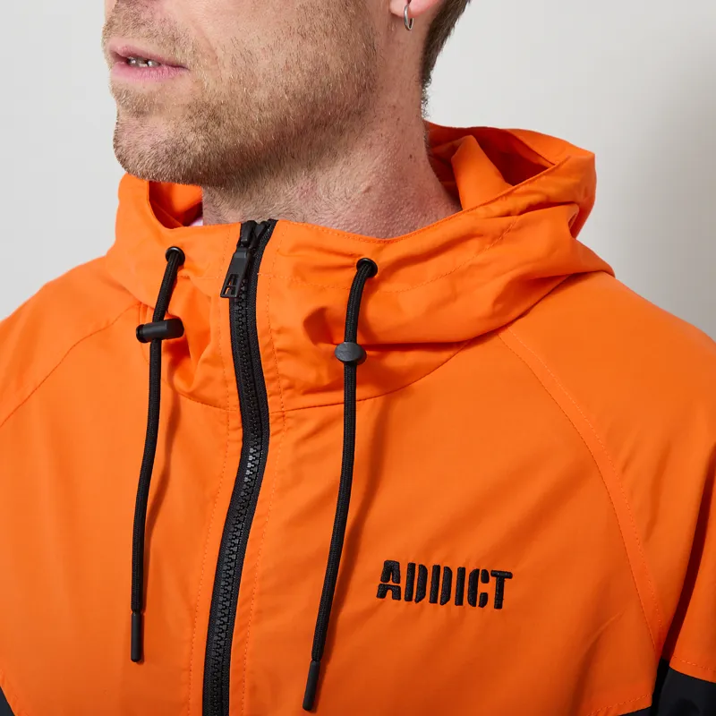 Addict Windcheater Jacket Navy Orange-4
